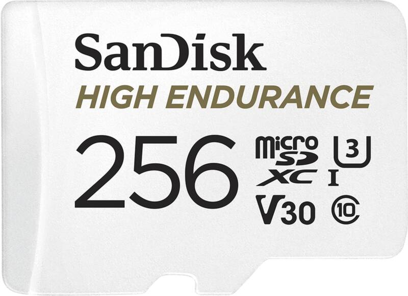 High Endurance 256GB microSDXC Card with Adapter