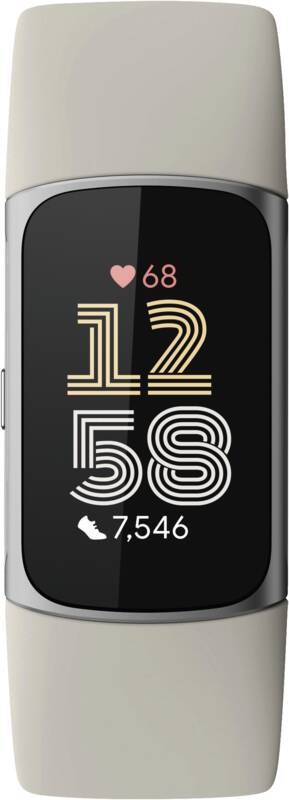 Charge 6, porzellanfarbenes Armband