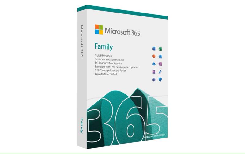 Office 365 Family Box, 6 User, Deutsch