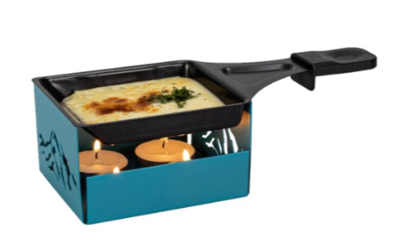 Mini Raclette mit Rechaudkerzen "Berge"