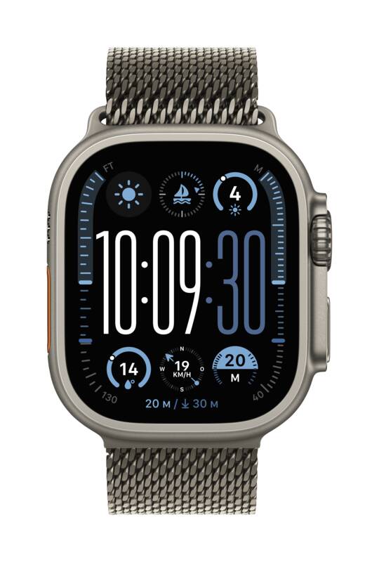 Watch Ultra 2, GPS + Cellular, 49mm, Titan, Gr. L, naturfarb