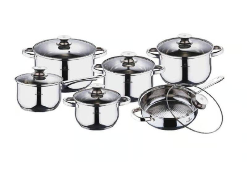 12-teiliges Kochgeschirr-Set Gourmet Line Shiny