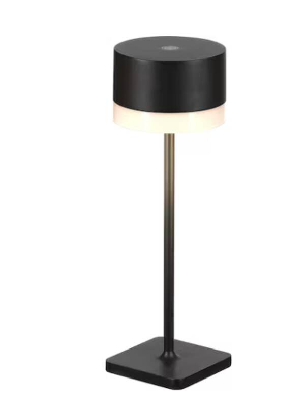 Akku-Tischleuchte Surya IP54 schwarz