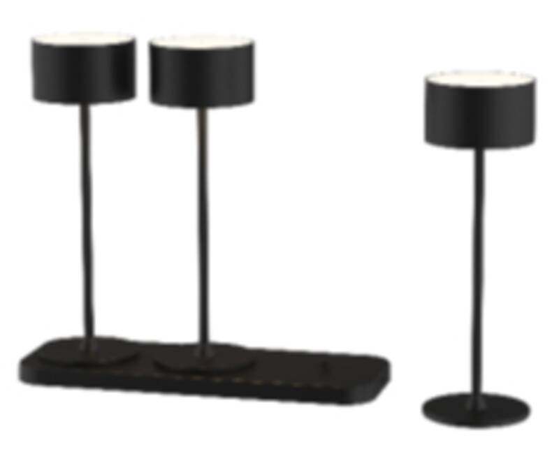 Akku-Tischleuchten 3er Set mit Ladestation Tavolo