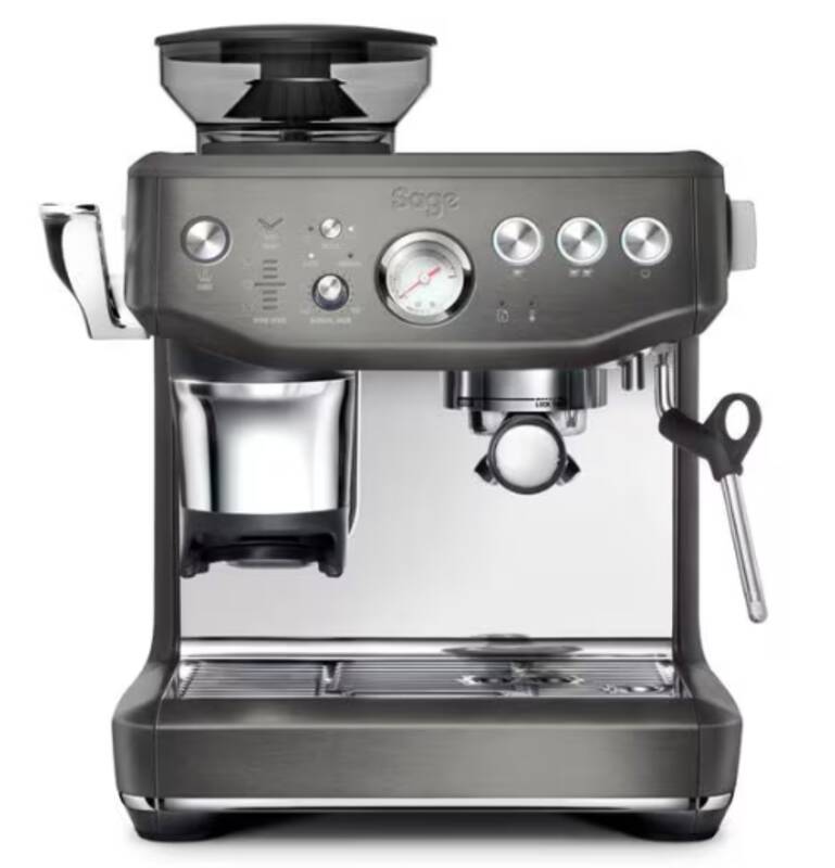 the Barista Express Impress Black Stainless Steel