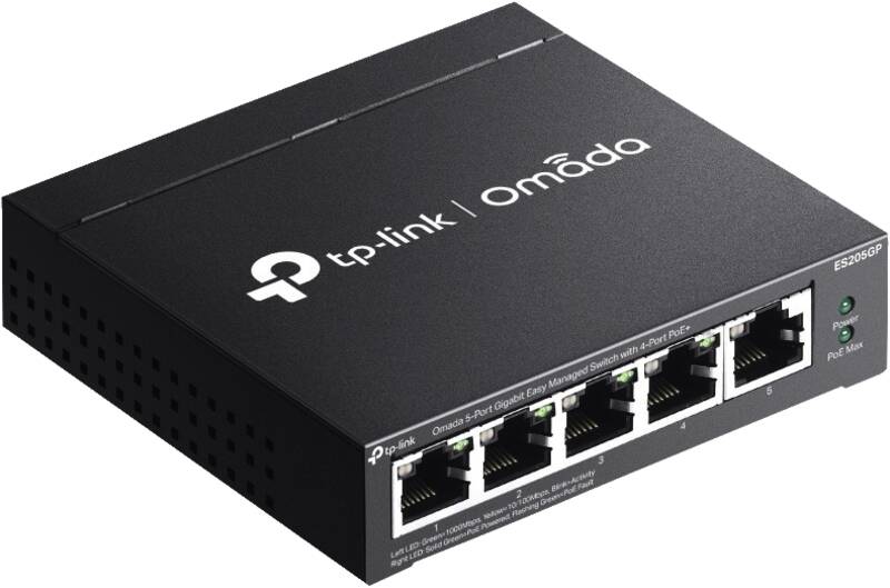 Omada ES205GP 5-Port Gigabit Easy Managed Switch with 4-Port