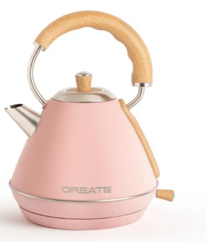 KETTLE RETRO M - Wasserkocher 1l Pastelrosa