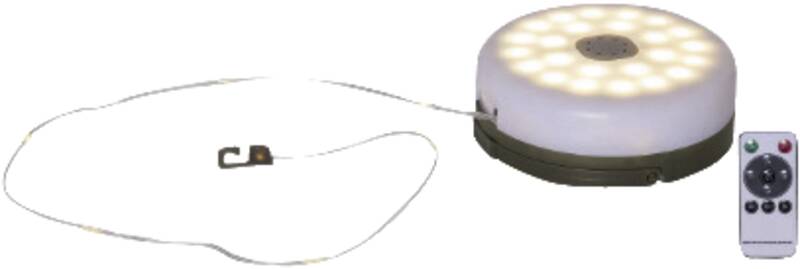 aufrollbare Akku-Lichterkette "Rondo" 10m, warmweiss, IP44
