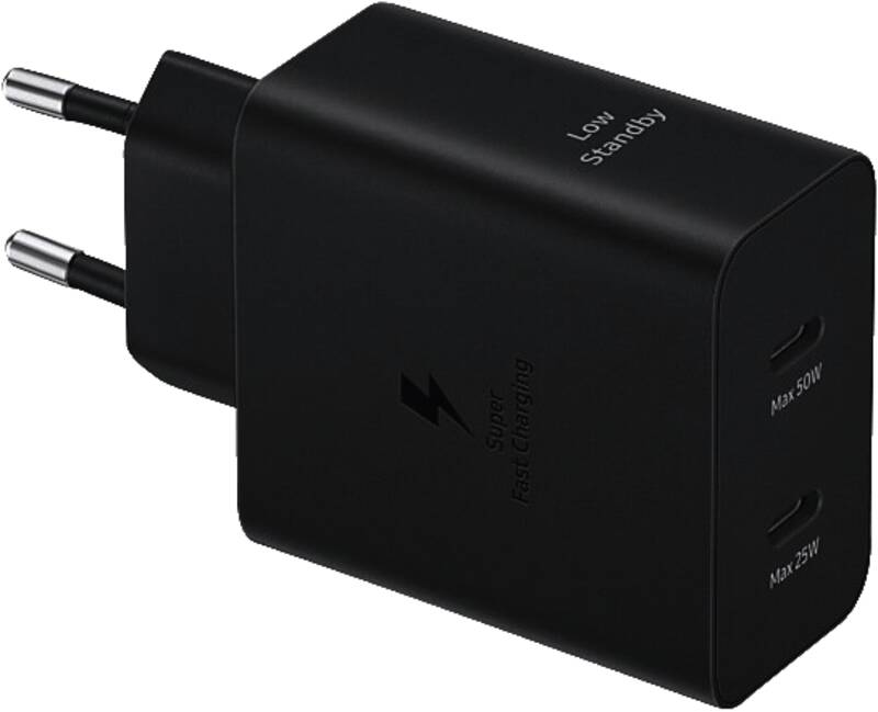 50W PD Power Adapter Duo Black