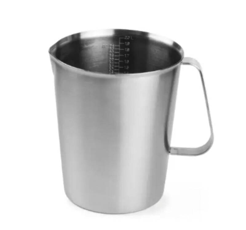 Messbecher Edelstahl 2L