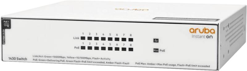 Aruba Instant On Ethernet-Switch - 64 W PoE Budget