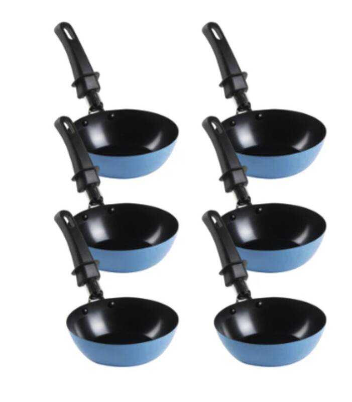 Pfännchen 6er Set, blau