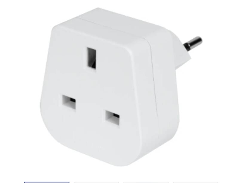 UK - Schweiz 3-polig max. 10A mit Sicherung ws