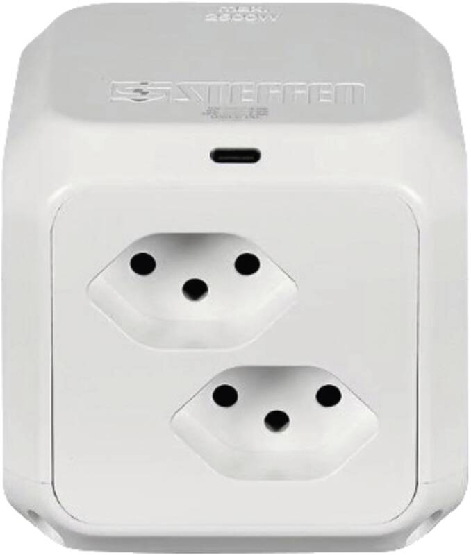 CUBE 8xT13 + 1xUSB-C PD 18W 1.5m mit integr. Feinsicherung w