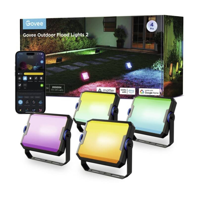 LED Outdoor Flood Lights 4 Pack