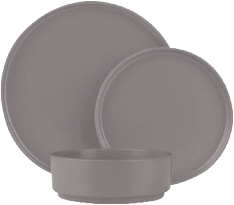 18-teiliges Tellerset Taupe Collection
