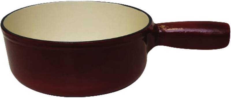 CAQUELON GUSS. 19cm ROT/WEISS