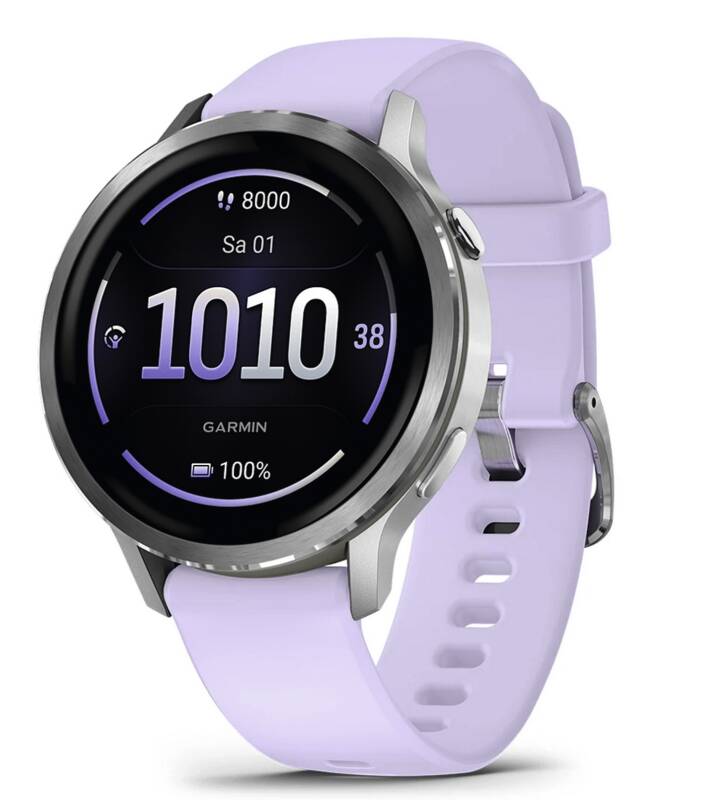 Venu 4 - 41 mm Schnellwechsel-Silikon-Armband 18 mm Lavendel