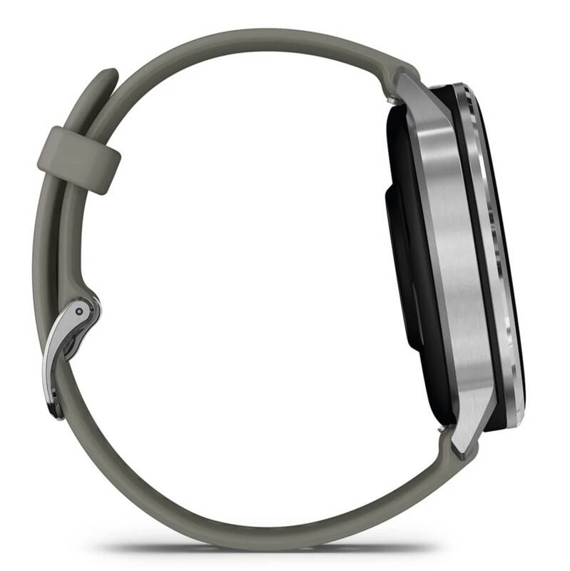 Venu 4 - 45 mm Schnellwechsel-Silikon-Armband 22 mm Grau