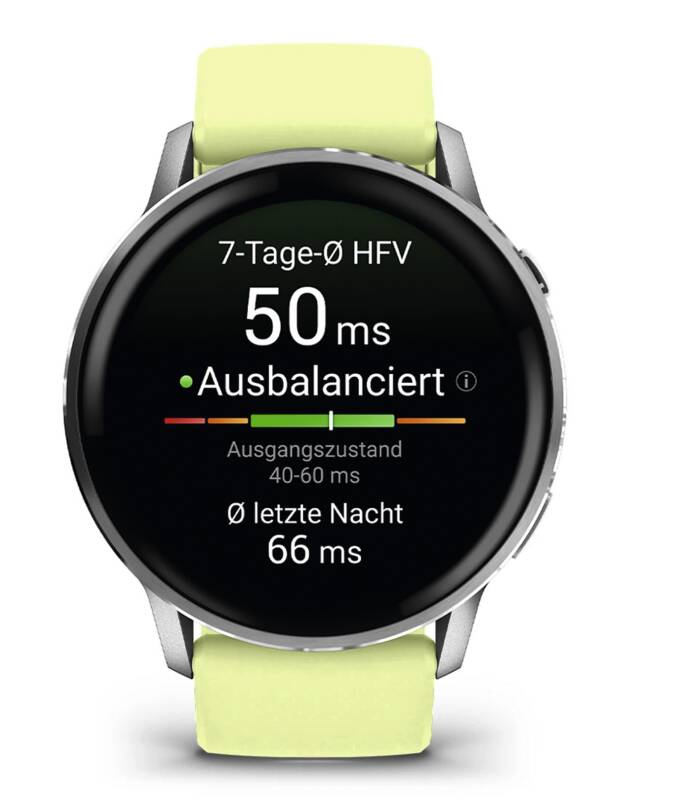 Venu 4 - 45 mm Schnellwechsel-Silikon-Armband 22 mm Zitrone