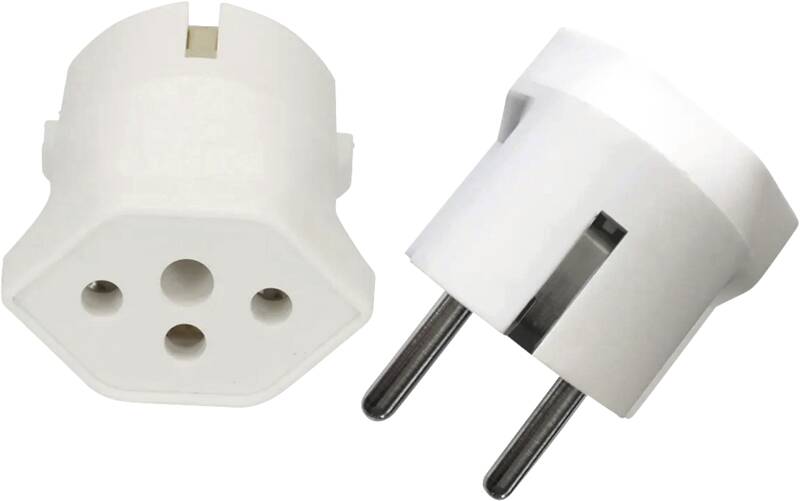 Abzweigstecker 2x Typ 13 3-polig weiss