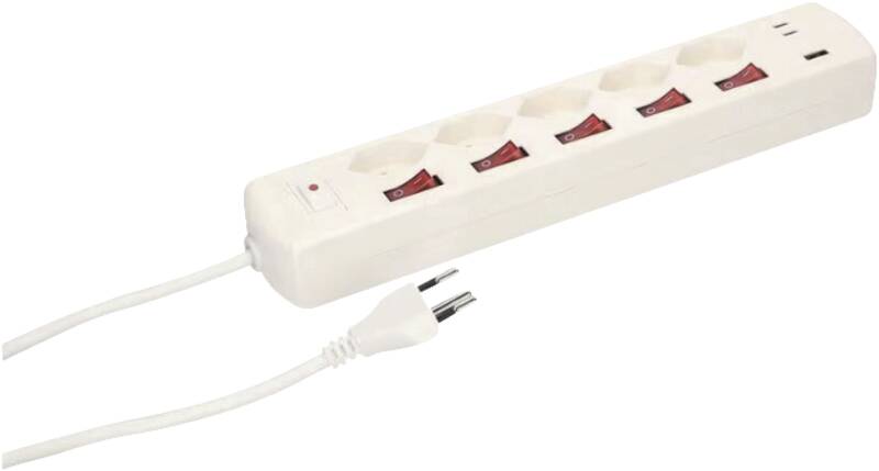Steckdosenleiste Multi-Switch 5x Typ 13 2xUSB-C 1xUSB-A PD 2