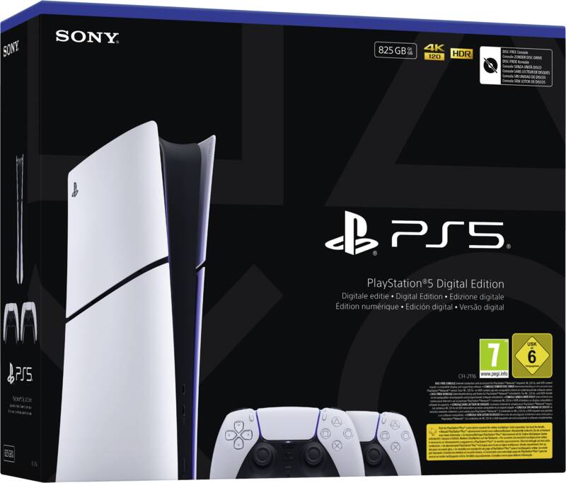 PS5 Slim digital inkl. 2 Dualsense Wireless Controller E-Cha