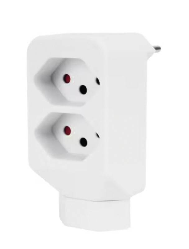 Mehrfachadapter 2+1xT13 ws