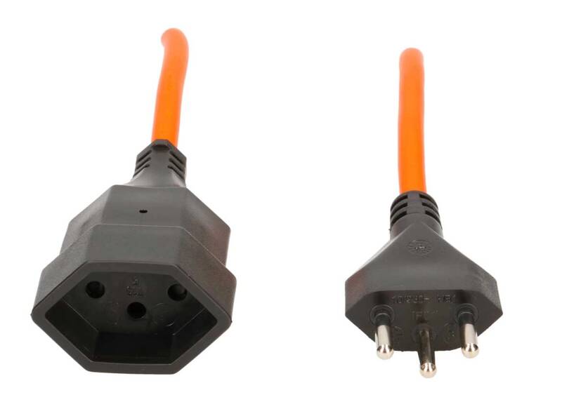 TD-Verlängerung H05VV-F3G1.5 25m orange Typ 12 / Typ 13