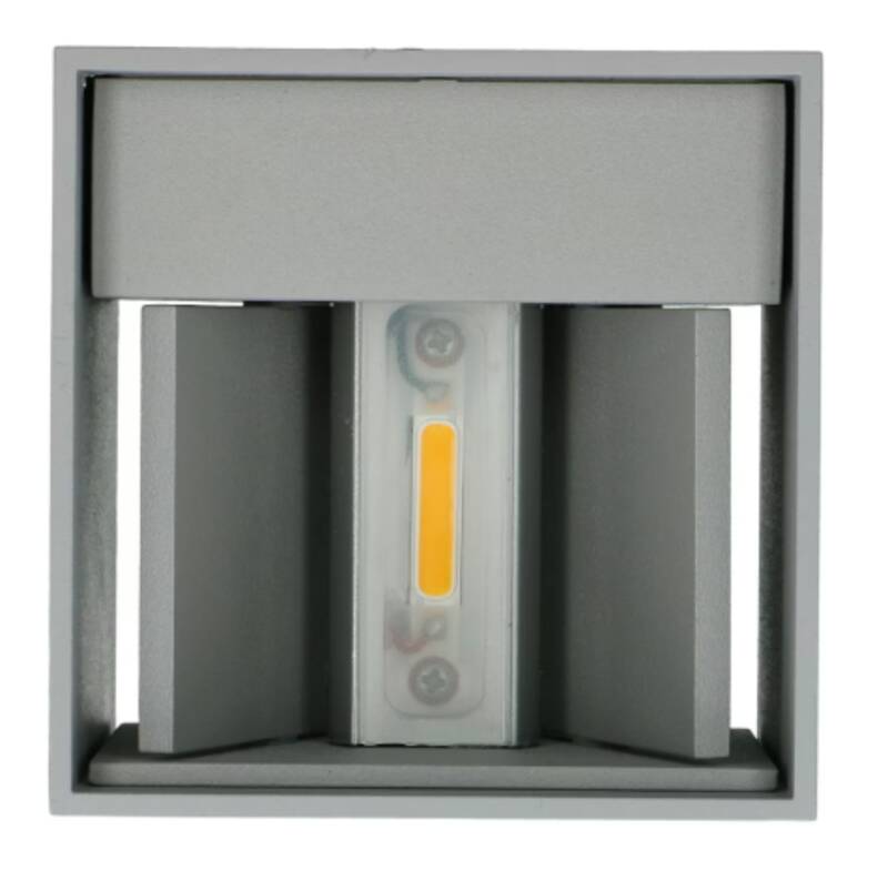 LED-Wandleuchte BIG-BOX alugrau RAL9006