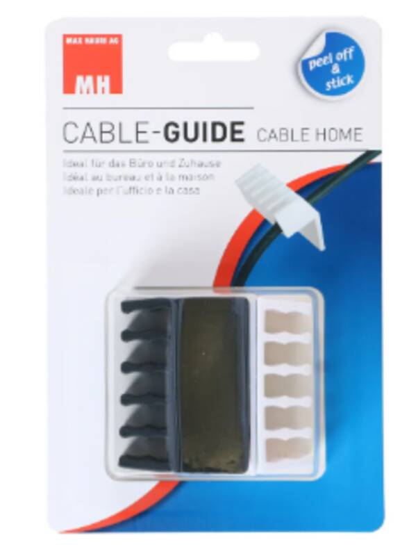 CABLE-GUIDE Set 1x schwarz 1x weiss