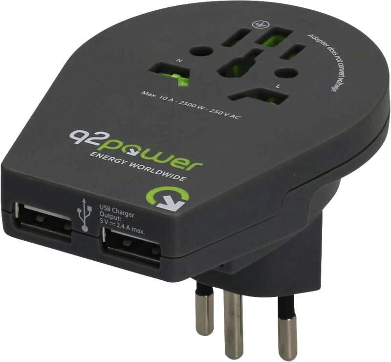 Q2 Power Welt Adapter CH - USB