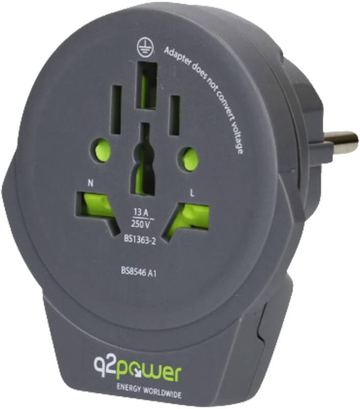 Q2 Power Welt Adapter Schuko - USB-A
