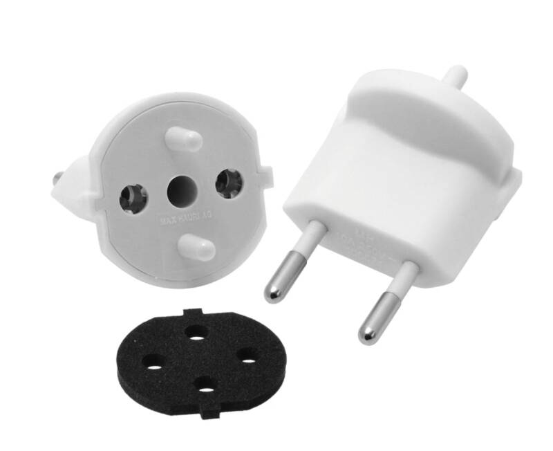 Fixadapter Typ 11 / Konturenstecker CEE 7/17 mit Dichtung