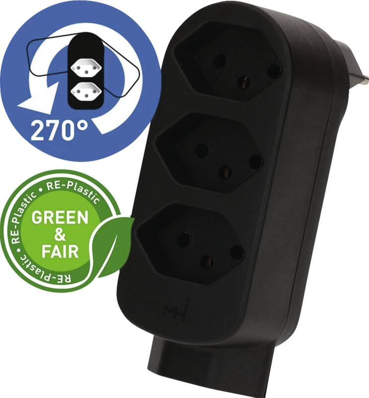 ADAPT 3+1x Typ 13 schwarz drehbar