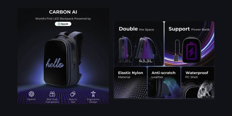 Neuronpack – AI LED Backpack