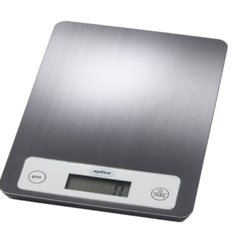 Elektronische Küchenwaage, grau