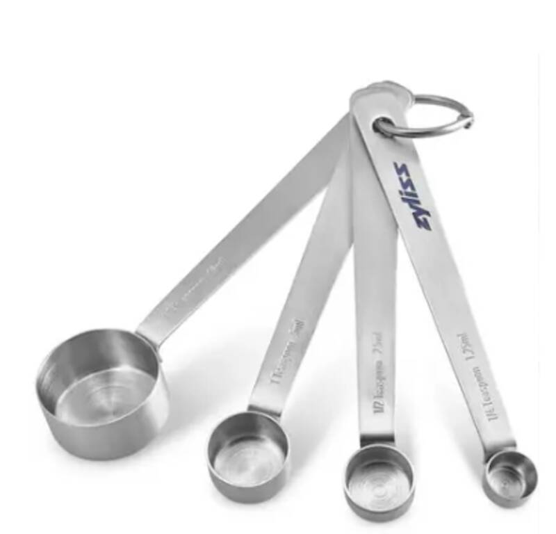 Messlöffel in 4 verschiedenen Grössen Edelstahl