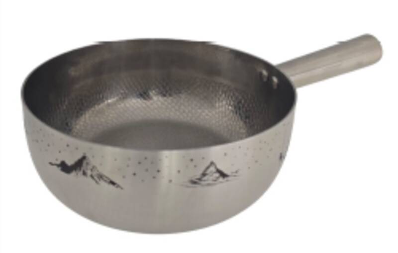 Käsefondue - Caquelon "Swiss Fondue", Titan, silber, Ø 22 cm