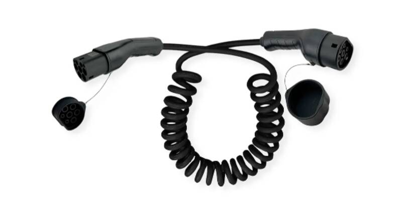 EV-Ladekabel 3ph, 32A, 22kW, 7.5m, Spiral