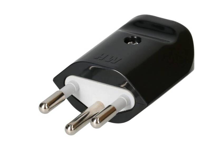Stecker MH Typ 12 3-polig schwarz
