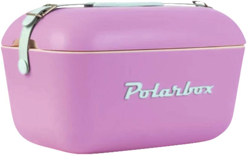 Retro Cooler Bubblegum Pink - Cyan 12l