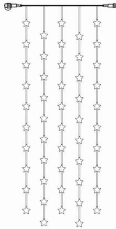 System Decor Curtain Stars