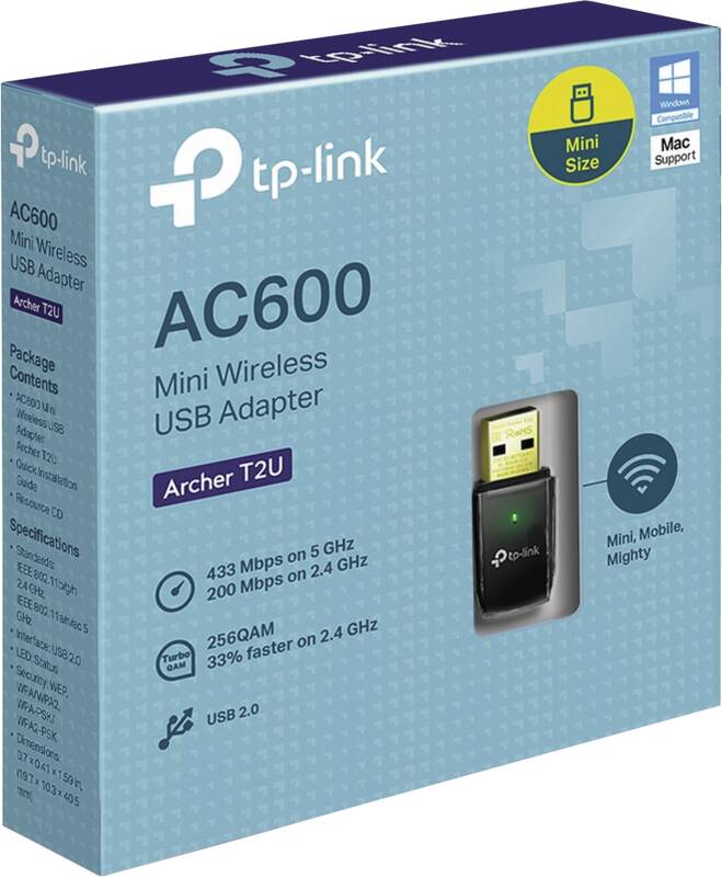 Archer T2U V3 AC600-Dualband-USB-WLAN-Adapter
