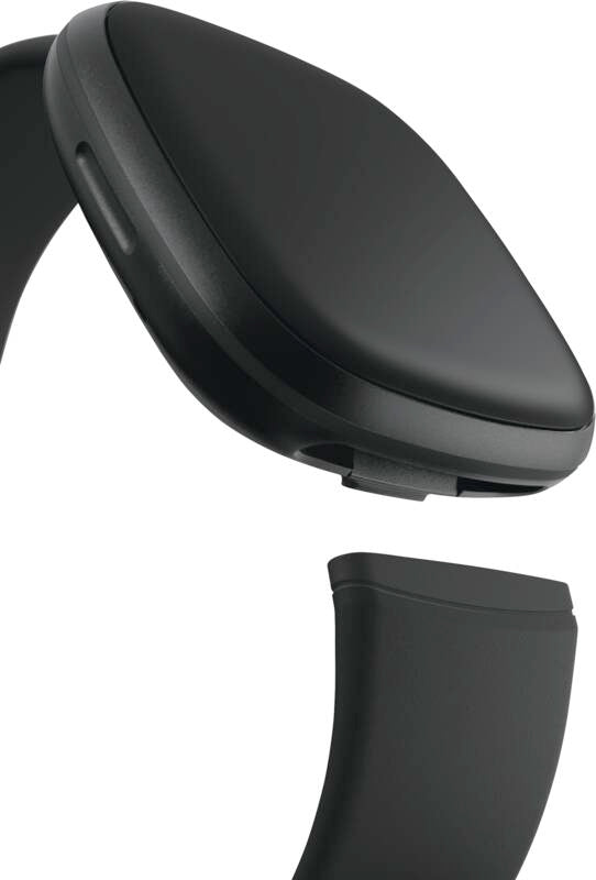 Versa 3, Aluminium, schwarzes Armband