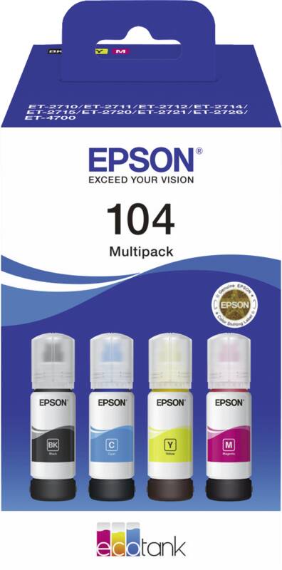 104 EcoTank Multipack Nachfülltinte 4x65ml