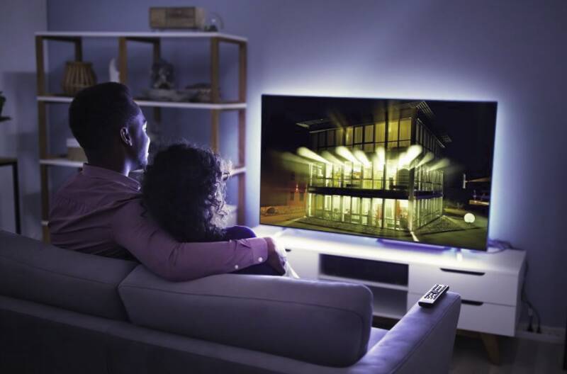 LED TV-Stripe 4x 50cm RGB, USB Anschluss