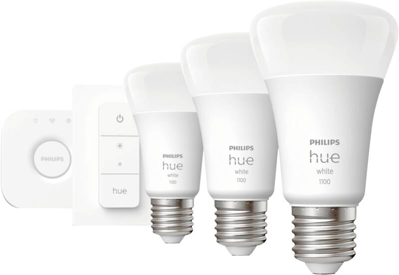 HueW 9.5W A60 E27 3-er Set sw EU