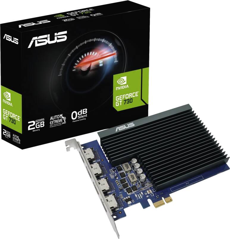 GT730 4H SL, 2GB DDR5, PCI-E 2.0 GeForce GT730, 4x HDMI