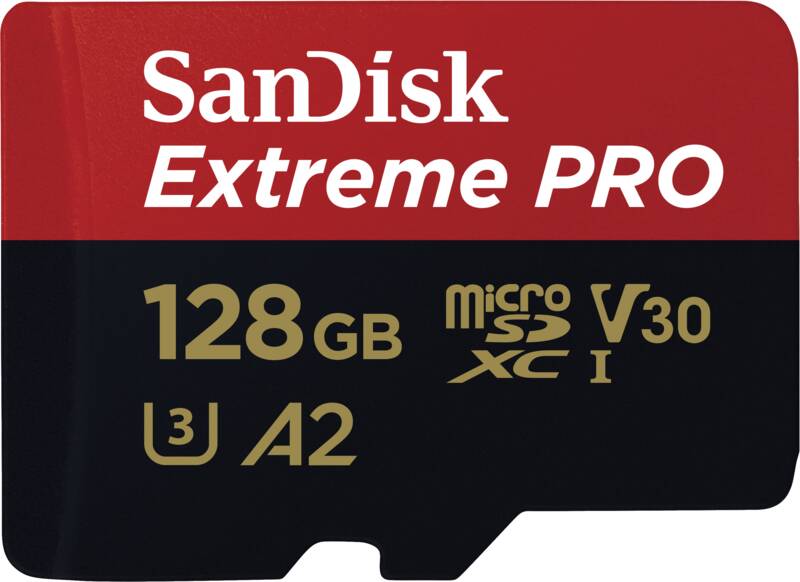Extreme PRO microSDXC 128GB + SD Adapter + 2 years RescuePRO
